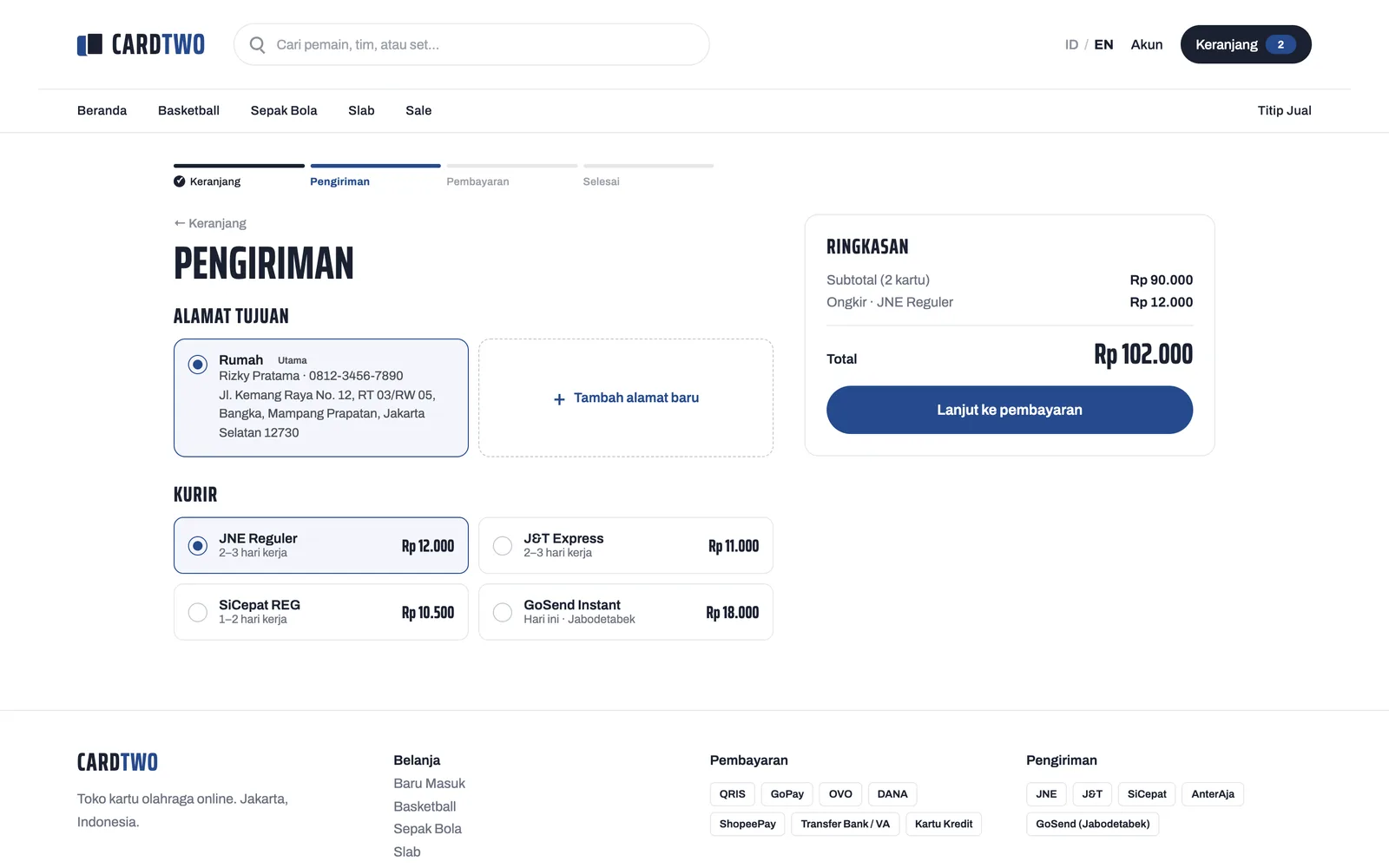 Cardtwo — Shipping (web)